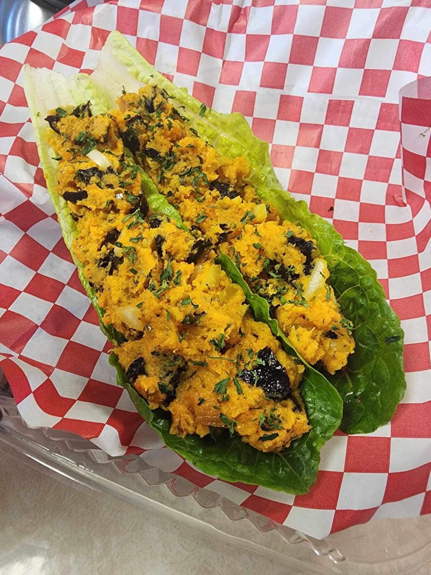 Raw Chickpea Tunaphish Tacos